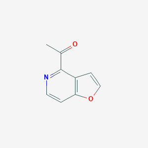 molecular formula C9H7NO2 B062566 Ethanone, 1-furo[3,2-c]pyridin-4-yl-(9CI) CAS No. 193750-71-9