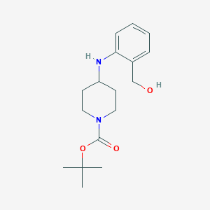 molecular formula C17H26N2O3 B062578 1-Boc-4-(2-hydroxymethyl-phenylamino)-piperidine CAS No. 162045-29-6