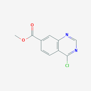 molecular formula C10H7ClN2O2 B062593 Methyl 4-chloroquinazoline-7-carboxylate CAS No. 183322-47-6