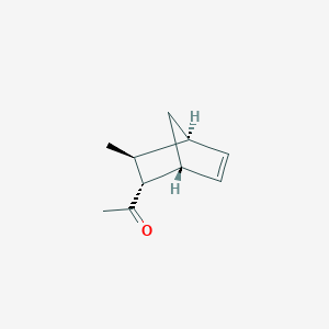molecular formula C10H14O B062597 Ethanone, 1-[(1R,2R,3S,4S)-3-methylbicyclo[2.2.1]hept-5-en-2-yl]-(9CI) CAS No. 161814-11-5