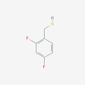 molecular formula C7H6F2S B062599 (2,4-Difluorophenyl)methanethiol CAS No. 170924-51-3