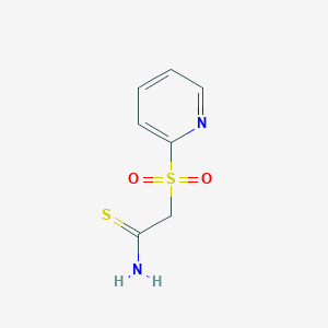 molecular formula C7H8N2O2S2 B062611 2-(2-Pyridylsulfonyl)thioacetamide CAS No. 175276-91-2