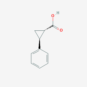 molecular formula C10H10O2 B6261294 (1s,2s)-2-Phenylcyclopropanecarboxylic acid CAS No. 23020-15-7