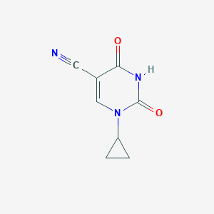 1-Cyclopropyl-2,4-dioxo-1,2,3,4-tetrahydropyrimidine-5-carbonitrile