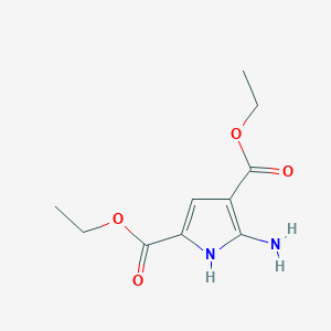 molecular formula C10H14N2O4 B062624 diethyl 5-amino-1H-pyrrole-2,4-dicarboxylate CAS No. 187724-98-7