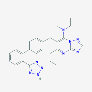 (1,2,4)Triazolo(1,5-a)pyrimidin-7-amine, N,N-diethyl-5-propyl-6-((2'-(1H-tetrazol-5-yl)(1,1'-biphenyl)-4-yl)methyl)-