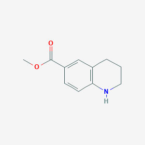 molecular formula C11H13NO2 B062637 Methyl 1,2,3,4-Tetrahydroquinoline-6-carboxylate CAS No. 177478-49-8