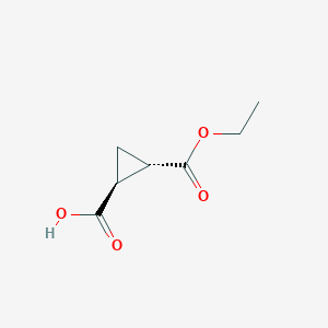 molecular formula C7H10O4 B062639 (1S,2S)-2-(Ethoxycarbonyl)cyclopropanecarboxylic acid CAS No. 175415-95-9
