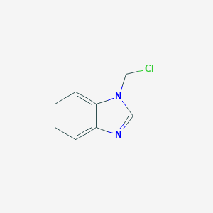 molecular formula C9H9ClN2 B062657 1-(chloromethyl)-2-methyl-1H-benzo[d]imidazole CAS No. 160243-84-5