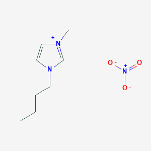 molecular formula C8H15N3O3 B062658 1-Butyl-3-methylimidazolium nitrate CAS No. 179075-88-8