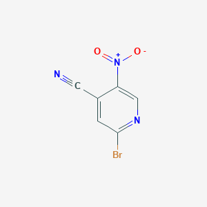 molecular formula C6H2BrN3O2 B6266218 2-Bromo-5-nitroisonicotinonitrile CAS No. 1806853-84-8