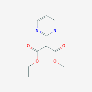 molecular formula C11H14N2O4 B062670 Diethyl 2-(pyrimidin-2-yl)malonate CAS No. 164296-40-6