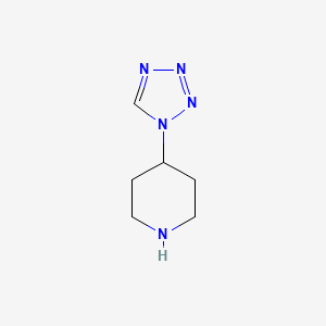 molecular formula C6H12ClN5 B6267734 4-(1H-1,2,3,4-tetrazol-1-yl)piperidine hydrochloride CAS No. 690261-90-6