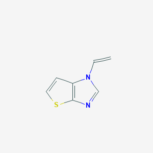 molecular formula C7H6N2S B062679 1-Ethenylthieno[2,3-D]imidazole CAS No. 193066-58-9