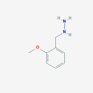 molecular formula C8H12N2O.HCl B062681 (2-Methoxybenzyl)hydrazine hydrochloride CAS No. 179110-14-6