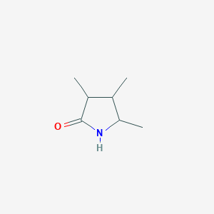 molecular formula C7H13NO B6268115 3,4,5-Trimethylpyrrolidin-2-one CAS No. 85018-56-0