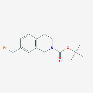 molecular formula C15H20BrNO2 B6268865 tert-Butyl 7-(bromomethyl)-3,4-dihydroisoquinoline-2(1H)-carboxylate CAS No. 1158756-43-4
