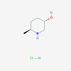 molecular formula C6H14ClNO B6269141 (3S,6S)-6-Methylpiperidin-3-ol hydrochloride CAS No. 1431473-23-2
