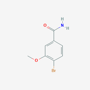 molecular formula C8H8BrNO2 B062722 4-Bromo-3-methoxybenzamide CAS No. 176961-57-2