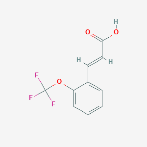 molecular formula C10H7F3O3 B6274141 (E)-3-(2-(Trifluoromethoxy)phenyl)acrylic acid CAS No. 399579-92-1