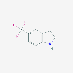 molecular formula C9H8F3N B062749 5-(Trifluoromethyl)indoline CAS No. 162100-55-2