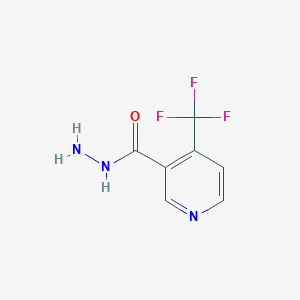 molecular formula C7H6F3N3O B062767 4-(Trifluoromethyl)nicotinohydrazide CAS No. 175204-84-9