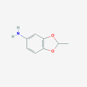 molecular formula C8H9NO2 B062773 2-Methylbenzo[d][1,3]dioxol-5-amine CAS No. 176735-25-4