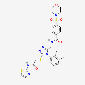molecular formula C9H14ClNO2 B6277896 N-[[4-(2,3-dimethylphenyl)-5-[2-oxo-2-(1,3-thiazol-2-ylamino)ethyl]sulfanyl-1,2,4-triazol-3-yl]methyl]-4-morpholin-4-ylsulfonylbenzamide CAS No. 6261-77-4