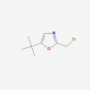 molecular formula C8H12BrNO B6278951 2-(Bromomethyl)-5-(tert-butyl)oxazole CAS No. 1334492-54-4