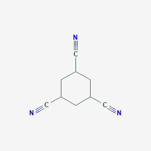 molecular formula C9H9N3 B062798 1,3,5-Cyclohexanetricarbonitrile CAS No. 183582-92-5