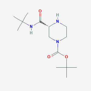 tert-butyl (3R)-3-(tert-butylcarbamoyl)piperazine-1-carboxylate