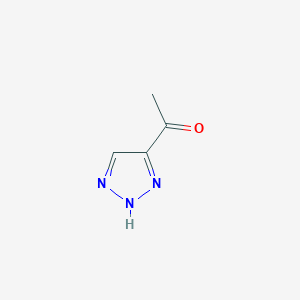 molecular formula C4H5N3O B062838 1-(1H-1,2,3-Triazol-4-yl)ethanone CAS No. 177084-87-6
