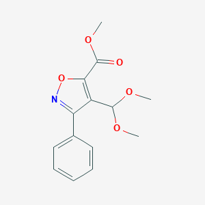 Methyl 4-(dimethoxymethyl)-3-phenyl-1,2-oxazole-5-carboxylate
