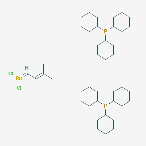 Dichloro(3-methyl-2-butenylidene)bis(tricyclohexylphosphine)ruthenium(II)