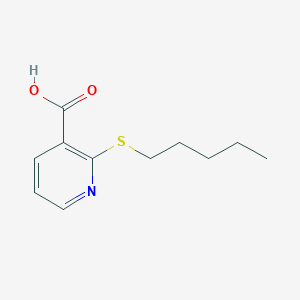 molecular formula C11H15NO2S B062847 2-(Pentylthio)nicotinic acid CAS No. 175135-23-6