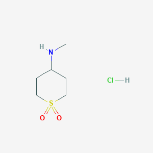 B6285623 4-(methylamino)tetrahydro-2H-thiopyran-1,1-dioxide hydrochloride CAS No. 1268991-10-1