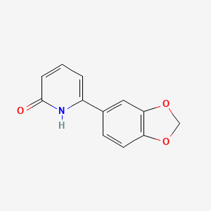 B6285872 2-Hydroxy-6-(3,4-methylenedioxyphenyl)pyridine, 95% CAS No. 1111105-56-6