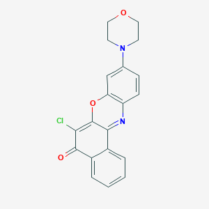 molecular formula C20H15ClN2O3 B6285918 6-Chloro-9-morpholin-4-ylbenzo[a]phenoxazin-5-one CAS No. 413619-81-5