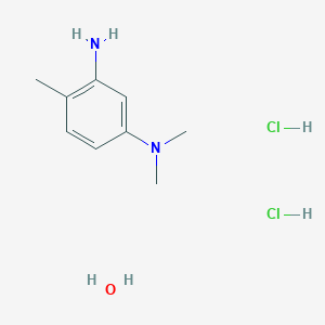 molecular formula C9H18Cl2N2O B6285941 N~1~,N~1~,4-trimethyl-1,3-benzenediamine dihydrochloride hydrate CAS No. 2368828-65-1