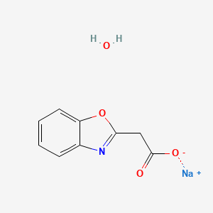 molecular formula C9H8NNaO4 B6285959 Sodium 1,3-benzoxazol-2-ylacetate hydrate CAS No. 2368829-32-5