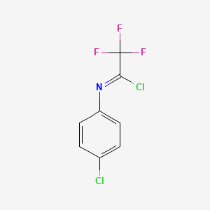 molecular formula C8H4Cl2F3N B6285970 N-(4-chlorophenyl)-2,2,2-trifluoroethanecarbonimidoyl chloride CAS No. 143681-32-7