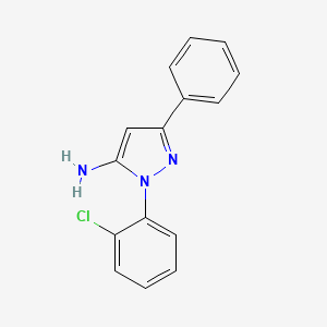 molecular formula C15H12ClN3 B6285983 1-(2-chlorophenyl)-3-phenyl-1H-pyrazol-5-amine CAS No. 890764-10-0