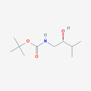 Carbamic acid, [(2R)-2-hydroxy-3-methylbutyl]-, 1,1-dimethylethyl ester (9CI)
