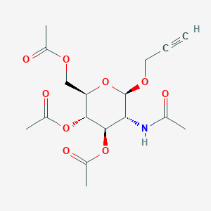 molecular formula C17H23NO9 B6286147 Propargyl-2-acetamido-2-desoxy-3,4,6-tri-O-acetyl-beta-D-glucoside CAS No. 869003-30-5