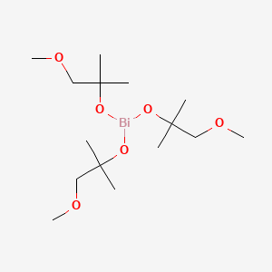 molecular formula C15H33BiO6 B6286161 Tris(1-methoxy-2-methyl-2-propoxy)bismuth, 99.99% (metals basis) CAS No. 149101-11-1