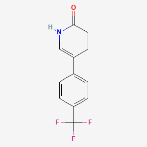 molecular formula C12H8F3NO B6286194 2-Hydroxy-5-(4-trifluoromethylphenyl)pyridine CAS No. 577967-77-2