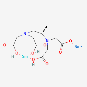 molecular formula C11H17N2NaO8Sm B6286248 sodium;2-[[(2S)-1-[bis(carboxymethyl)amino]propan-2-yl]-(carboxymethyl)amino]acetate;samarium CAS No. 1478704-03-8