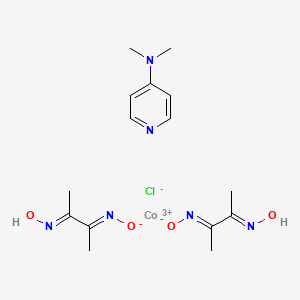 molecular formula C15H24ClCoN6O4 B6286273 cobalt(3+);N,N-dimethylpyridin-4-amine;(NE)-N-[(3E)-3-oxidoiminobutan-2-ylidene]hydroxylamine;chloride CAS No. 483979-48-2