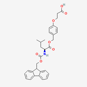 molecular formula C31H33NO7 B6286301 Fmoc-L-Leu-MPPA CAS No. 864876-90-4