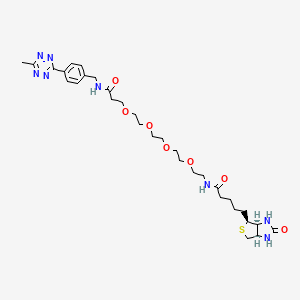 molecular formula C31H46N8O7S B6286360 Biotin-PEG4-MeTz 